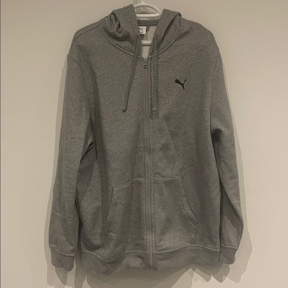 Puma Charcoal Full-Zip Hoodie